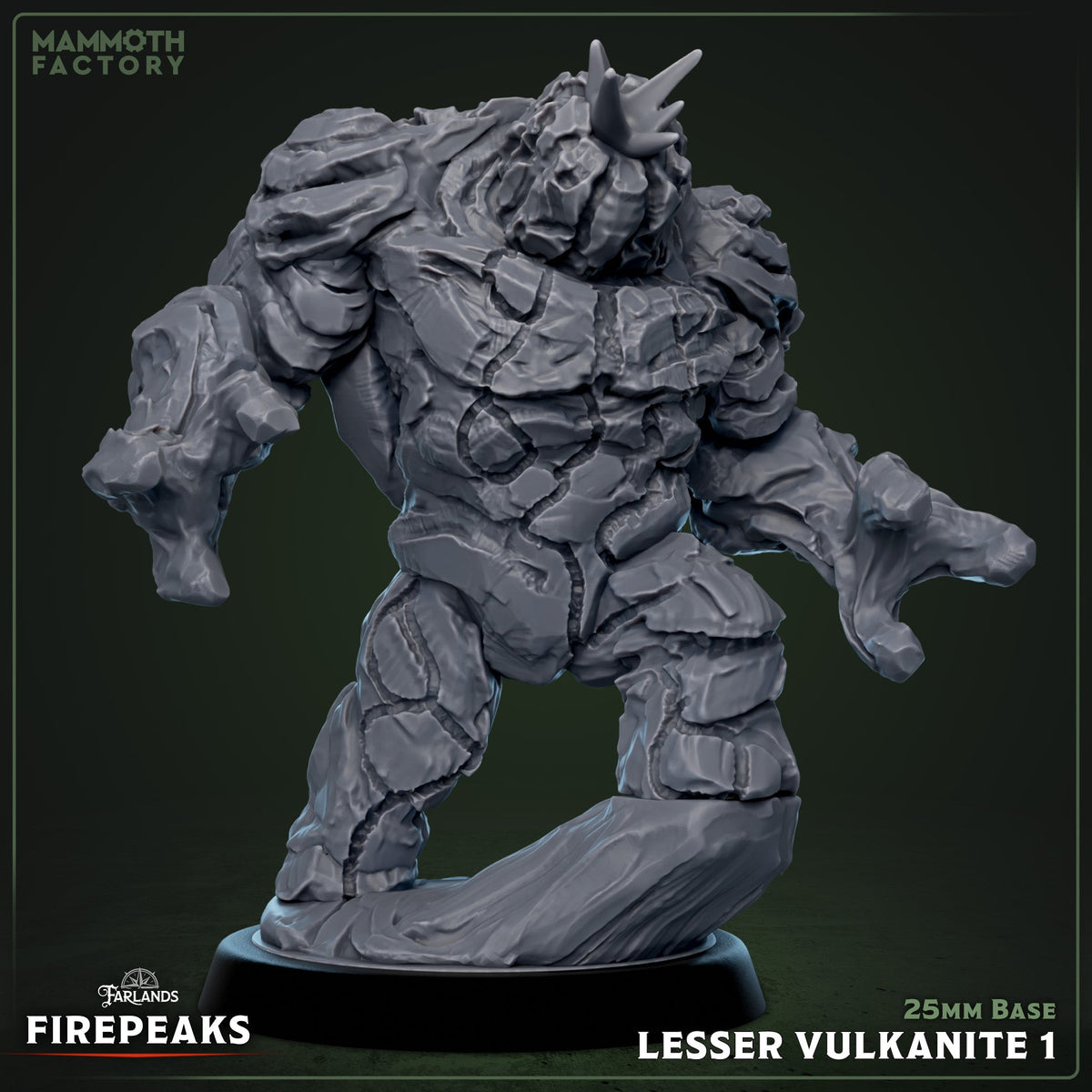 Lesser Vulkanite: Sculpt 1 (Stone Golem / Magma Elemental)