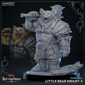 Little Bear Knight (Male Bearfolk Soldier)