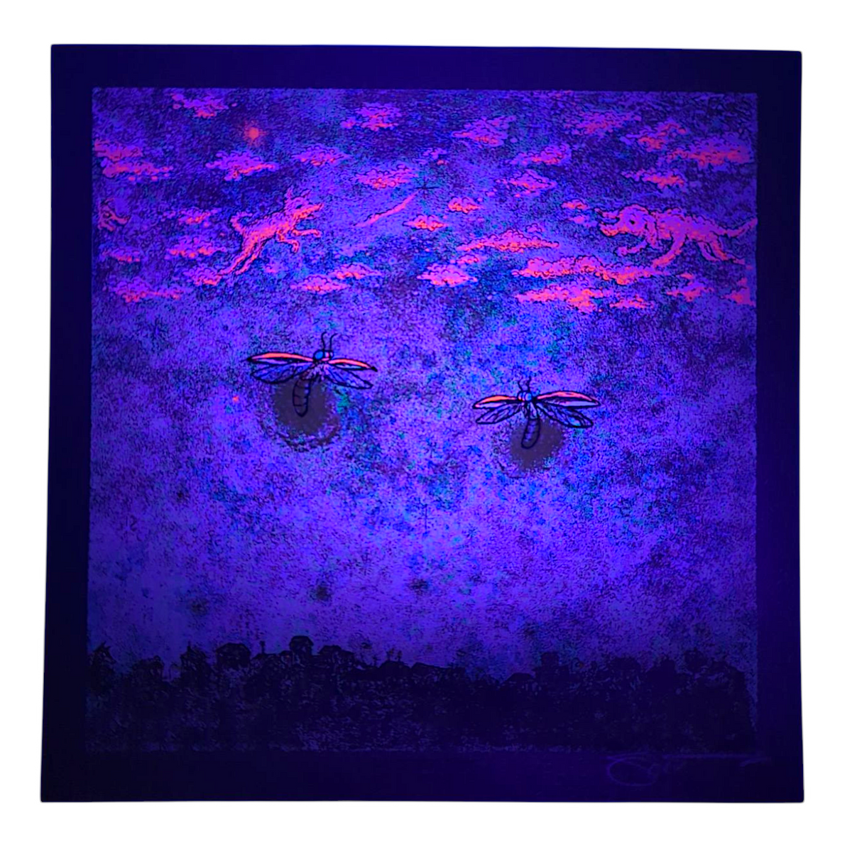 Marq Spusta "Cosmic Confidante" (Black) Mini Print