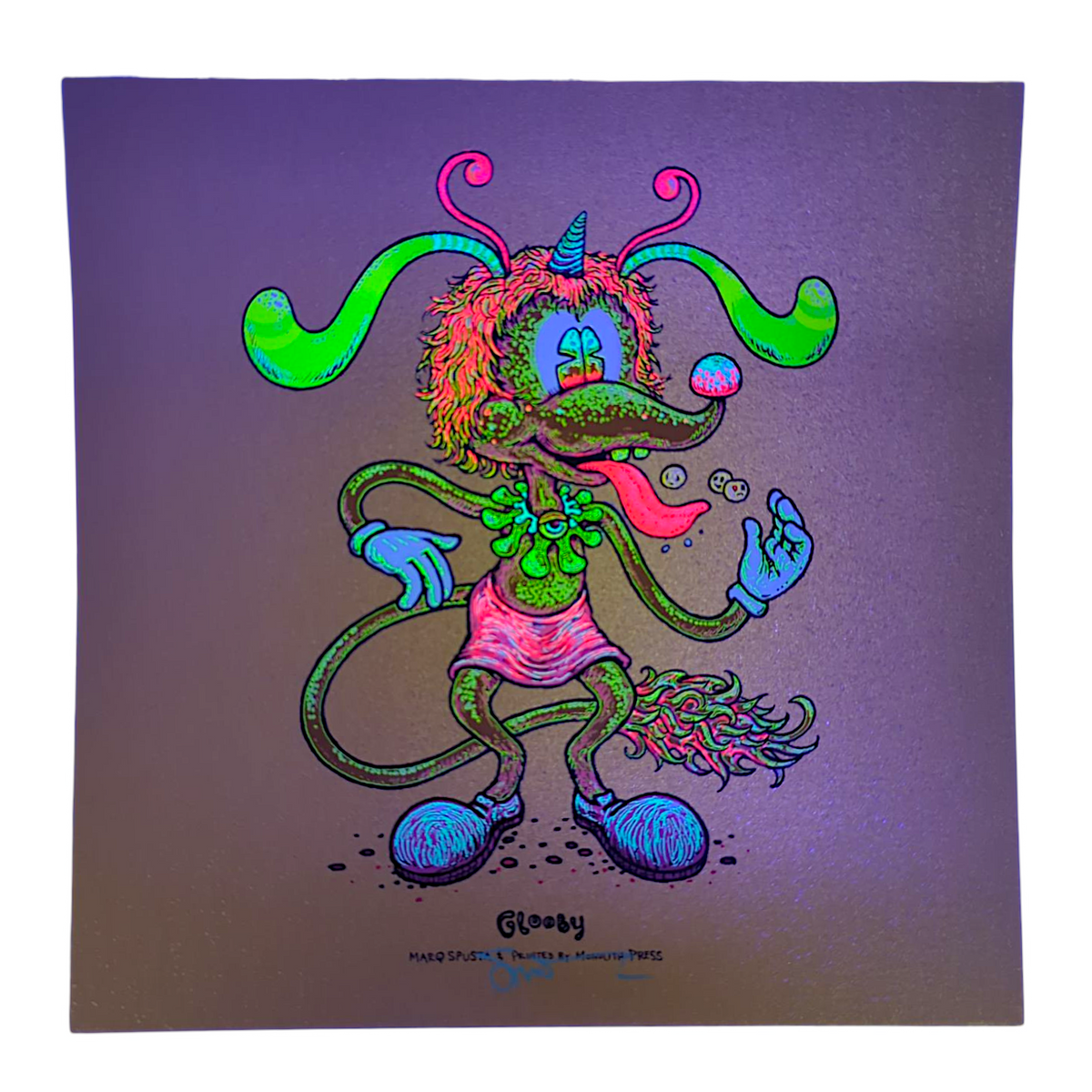 Marq Spusta "Glooby" (Gold Fleck Linen) Mini Print