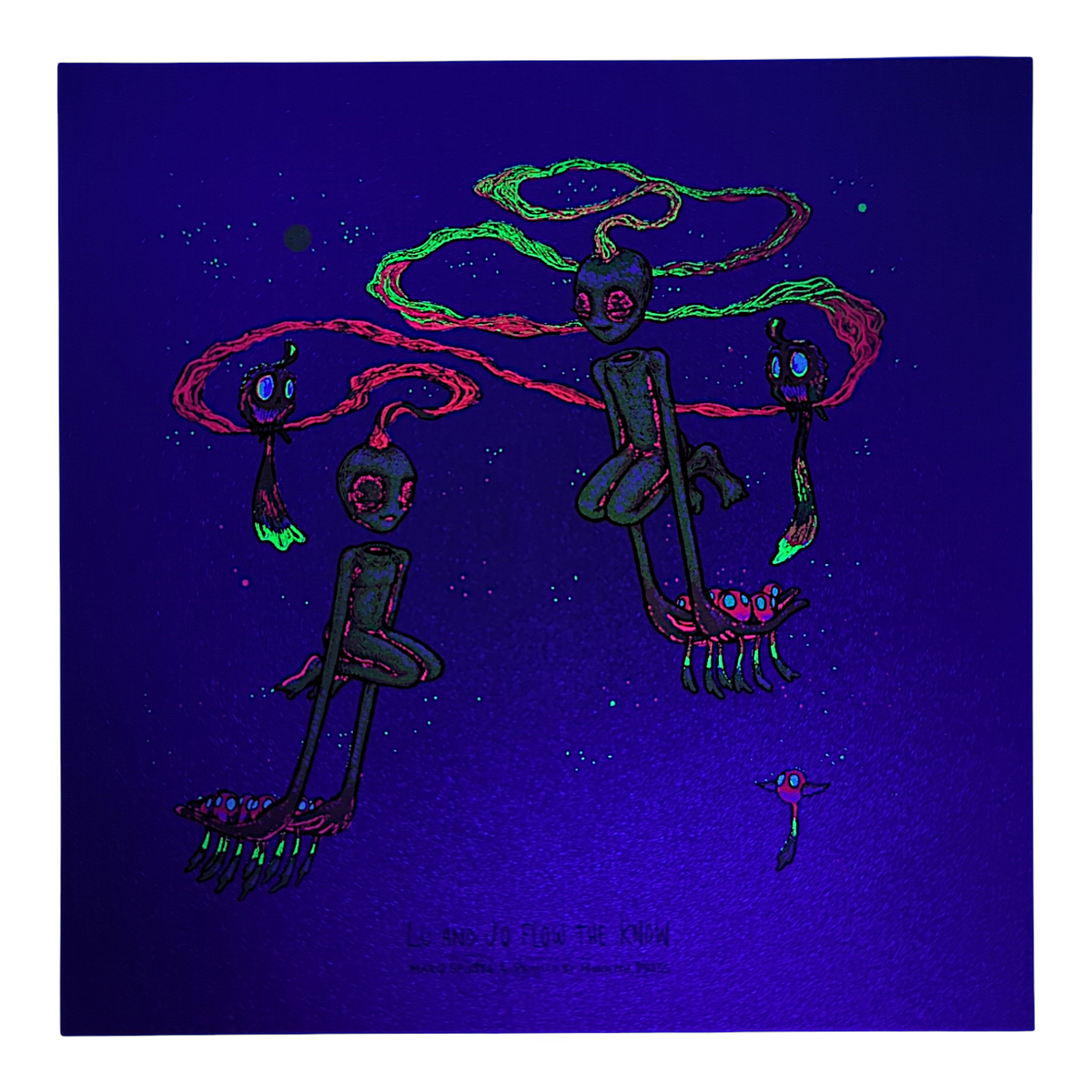Marq Spusta "Lu and Jo Flow the Know" (Silver Shimmer) Mini Print