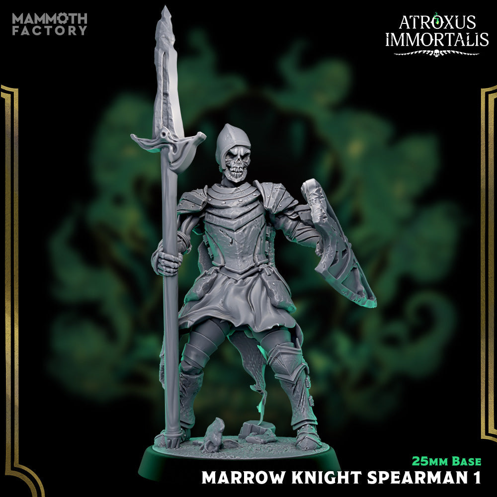 Marrow Knight Spearman: Sculpt 1 (Skeleton Warrior)