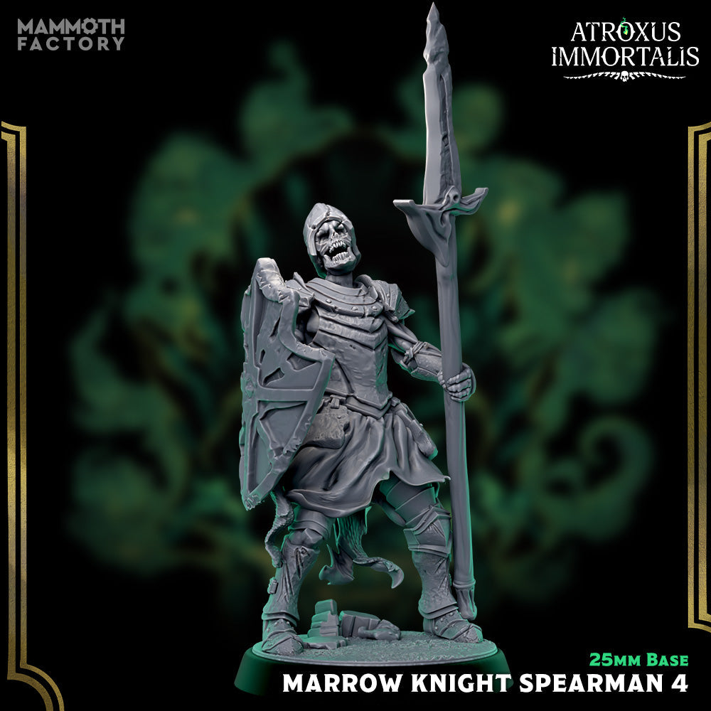 Marrow Knight Spearman: Sculpt 4 (Skeleton Warrior)