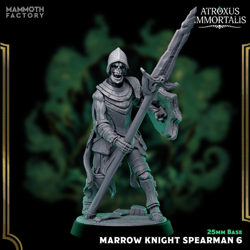 Marrow Knight Spearman: Sculpt 6 (Skeleton Warrior)