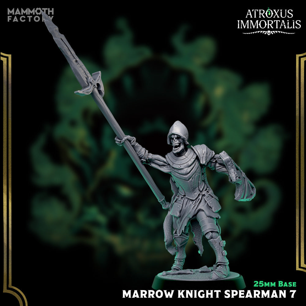 Marrow Knight Spearman: Sculpt 7 (Skeleton Warrior)