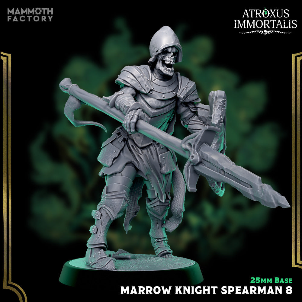 Marrow Knight Spearman: Sculpt 8 (Skeleton Warrior)