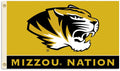 University of Missouri Tigers 3x5 Feet Flag Banner, Nation Design, Metal Grommets, Outdoor Use, Single Sided