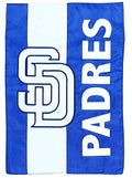 San Diego Padres Premium Double Sided Garden Flag Banner, Embellished Applique, 13x18 Inch, Display Pole Sold Separately