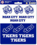 Tennessee State University Tigers 12-Piece Mini Decal Sticker Set, 5x6 Inch Sheet, Gift for football fans for any hard surfaces around home, automotive, personal items