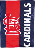 St Louis Cardinals Premium Double Sided House Flag Banner, Embellished Applique, 28x44 Inch, Display Pole Sold Separately