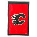 Calgary Flames Premium Double Sided House Flag Banner, Applique Embroidered, 28x44 Inch, Display Pole Sold Seperately, Officially Licensed