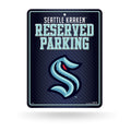 Seattle Kraken Premium Metal Wall Parking Sign, 8.5x11 Inch, Primary Design, Great for Man Cave, Bed Room, Office, Home Decor