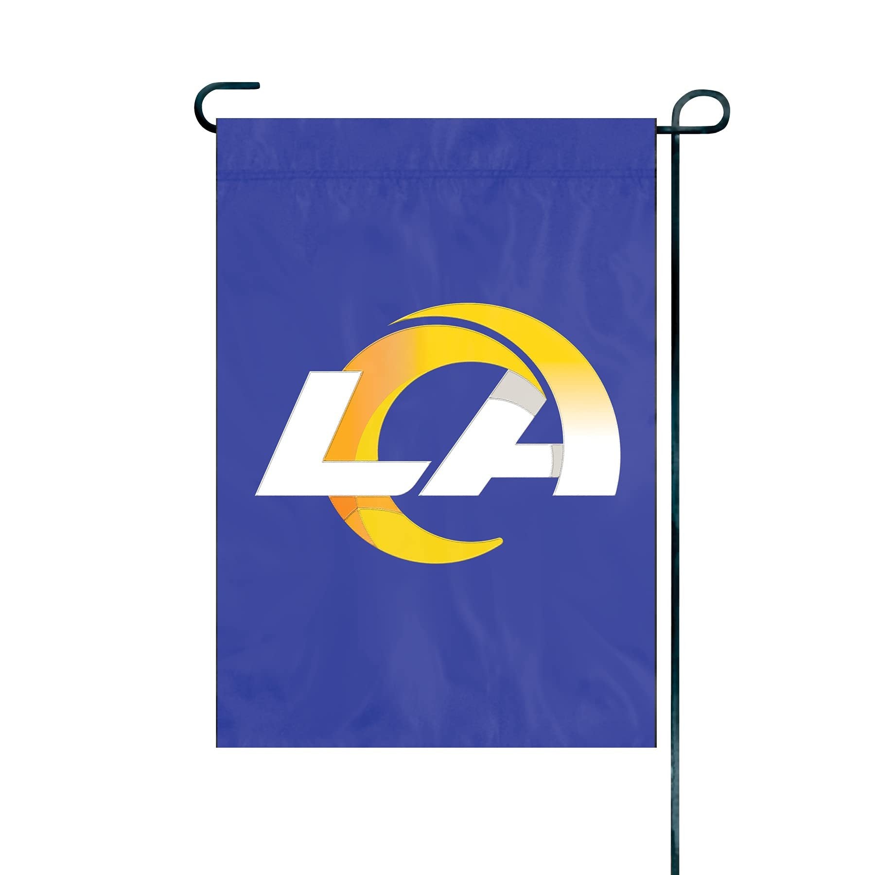 Los Angeles Rams Premium Garden Flag Banner, 12.5x18 Inch, Embroidered Applique, Nylon