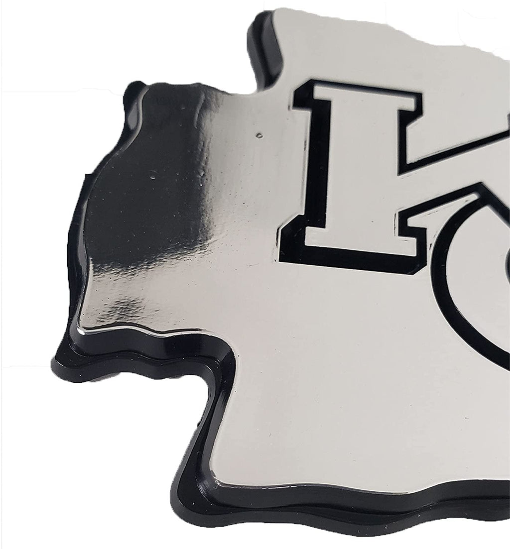 St Louis Blues Auto Emblem, Silver Chrome Color, Molded, Raised, Adhesive Tape Backing, 3 Inch