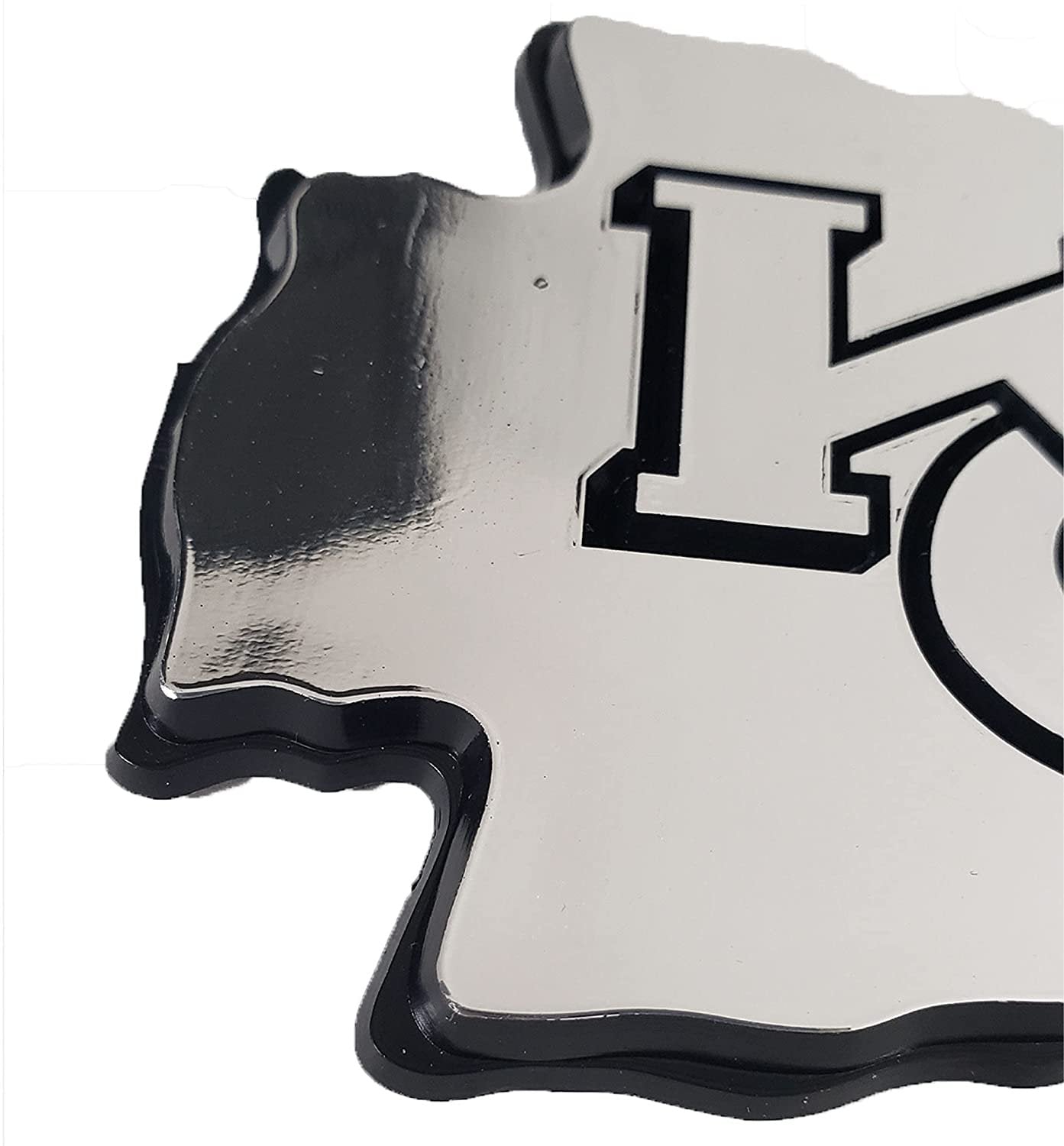 St Louis Blues Auto Emblem, Silver Chrome Color, Molded, Raised, Adhesive Tape Backing, 3 Inch