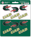 University of Alabama Birmingham Blazers 12-Piece Mini Decal Sticker Set, 5x6 Inch Sheet, Gift for football fans for any hard surfaces around home, automotive, personal items