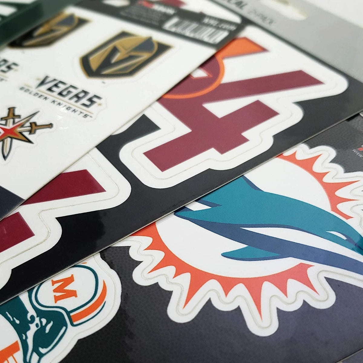 University of Massachusettes Umass Minutemen 6-Piece Decal Sticker Set, 5x6 Inch Sheet, Gift for football fans for any hard surfaces around home, automotive, personal items