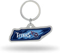 Tennessee Titans Metal Keychain State Shaped