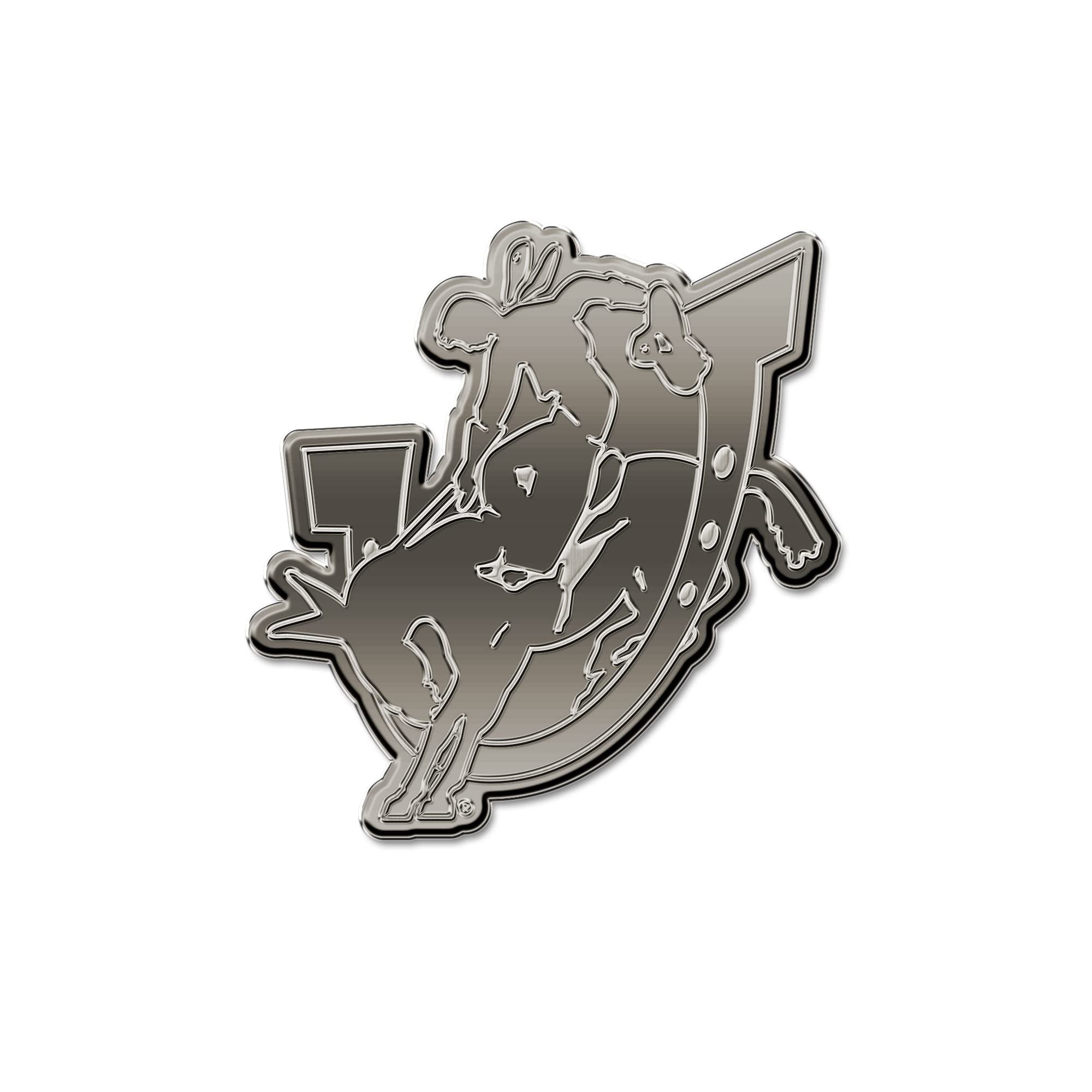 Southern Arkansas University Muleriders Solid Metal Auto Emblem, Antique Nickel Finish, Raised, Die Cut, 3.5 Inch, Adhesive Tape Backing