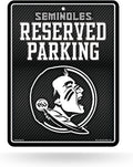 Florida State University Seminoles FSU Metal Parking Sign, Carbon Fiber Design 8.5x11 Inch