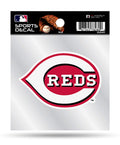 Cincinnati Reds 4x4 Decal with Clear Backing Flat Vinyl Auto Home Sticker Baseball