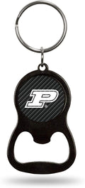 Purdue Boilermakers Bottle Opener Keychain Carbon Fiber Design Metal University of