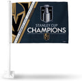 Vegas Golden Knights 2023 Stanley Cup Champions Premium Double Sided Car Flag Banner, Includes Plastic Display Pole