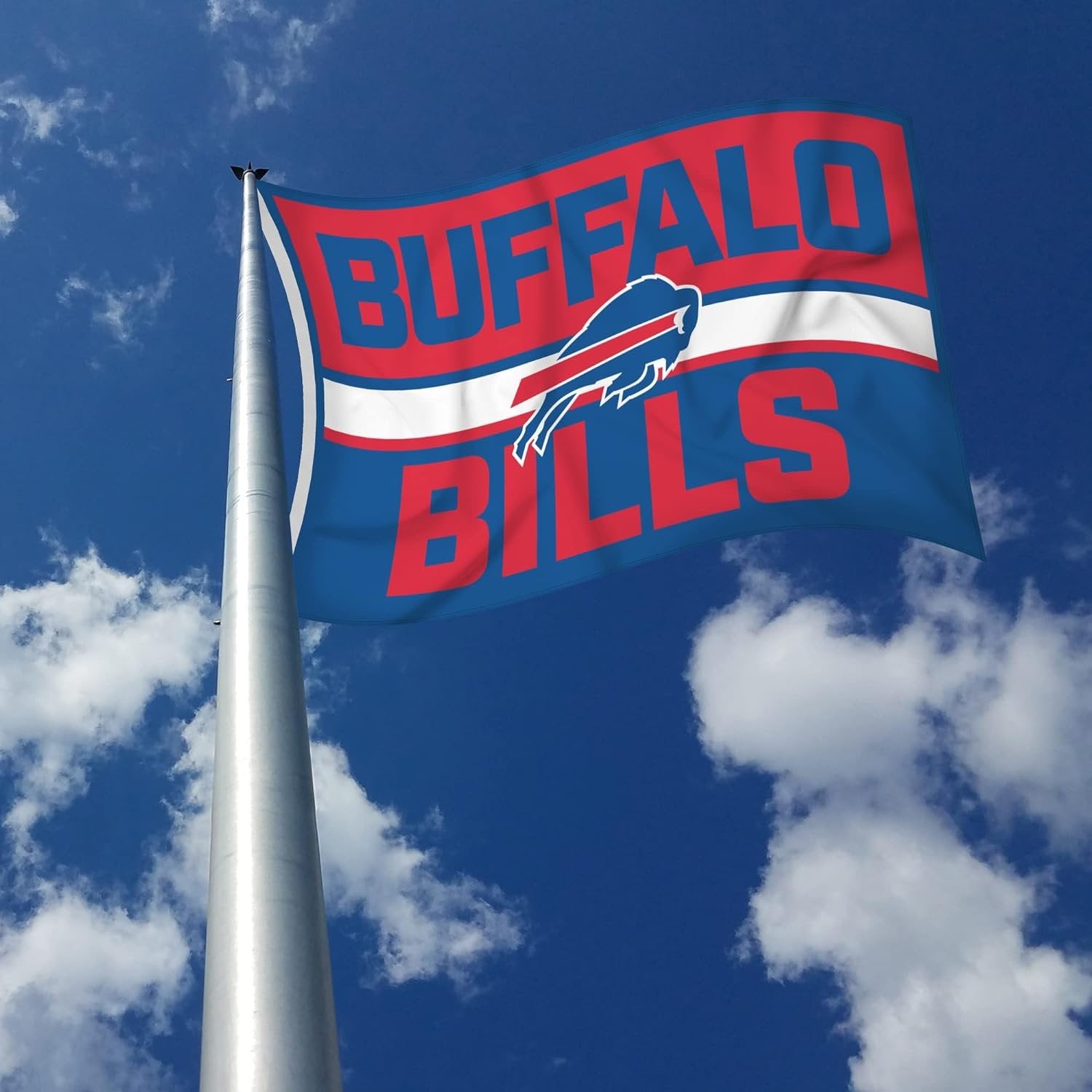 Buffalo Bills Premium 3x5 Foot Flag Banner, Bold Design, Metal Grommets, Outdoor Indoor Use, Single Sided