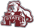 Mississippi State University Bulldogs Aluminum Color Auto Emblem Raised Decal
