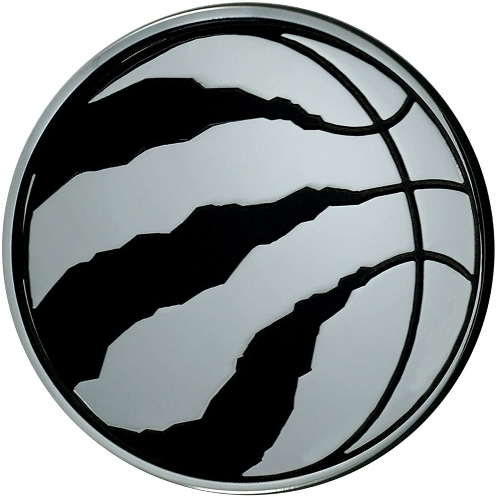Toronto Raptors Solid Metal Chrome Auto Emblem Decal Raised Adhesive Backing