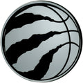 Toronto Raptors Solid Metal Chrome Auto Emblem Decal Raised Adhesive Backing
