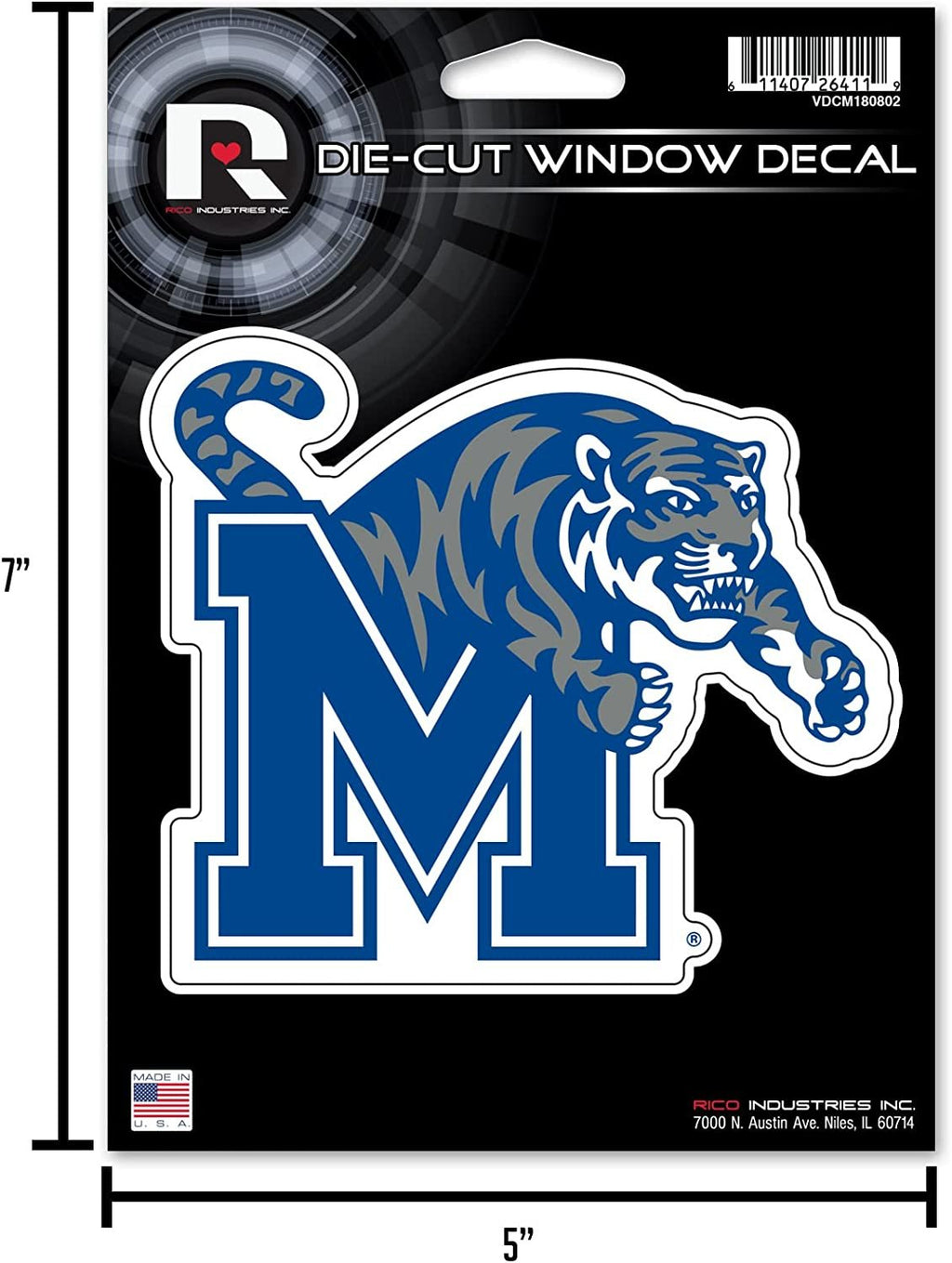 Chicago Blackhawks 5 Inch Die Cut Decal Sticker Flat Vinyl Adhesive Backing
