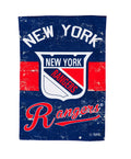 New York Rangers Premium Double Sided Banner Vertical House Flag, Vintage Styling with Retro Logo, 28x44 Inch, Display Stand Sold Seperately, Officially Licensed