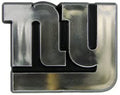 New York Giants Silver Chrome Color Auto Emblem Molded Raised Adhesive Tape Backing