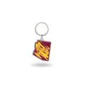 Iowa State University Cyclones Premium Metal Keychain, State Shaped, Team Color