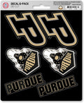 Purdue University Boilermakers 6-Piece Decal Sticker Set, 5x6 Inch Sheet, Gift for football fans for any hard surfaces around home, automotive, personal items