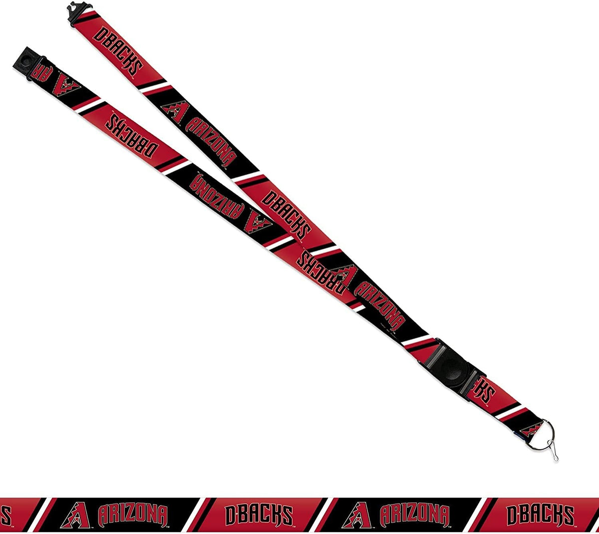 Arizona Diamondbacks Premium Lanyard Keychain 18 Inch Button Clip Safety Breakaway