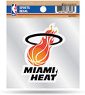 Miami Heat Retro Logo Premium 4x4 Decal with Clear Backing Flat Vinyl Auto Home Sticker Basketball