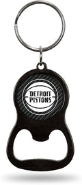 Detroit Pistons Keychain Bottle Opener Carbon Fiber Design Metal Basketball