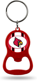University of Louisville Cardinals Premium Solid Metal Bottle Opener Keychain, Key Ring, Team Color