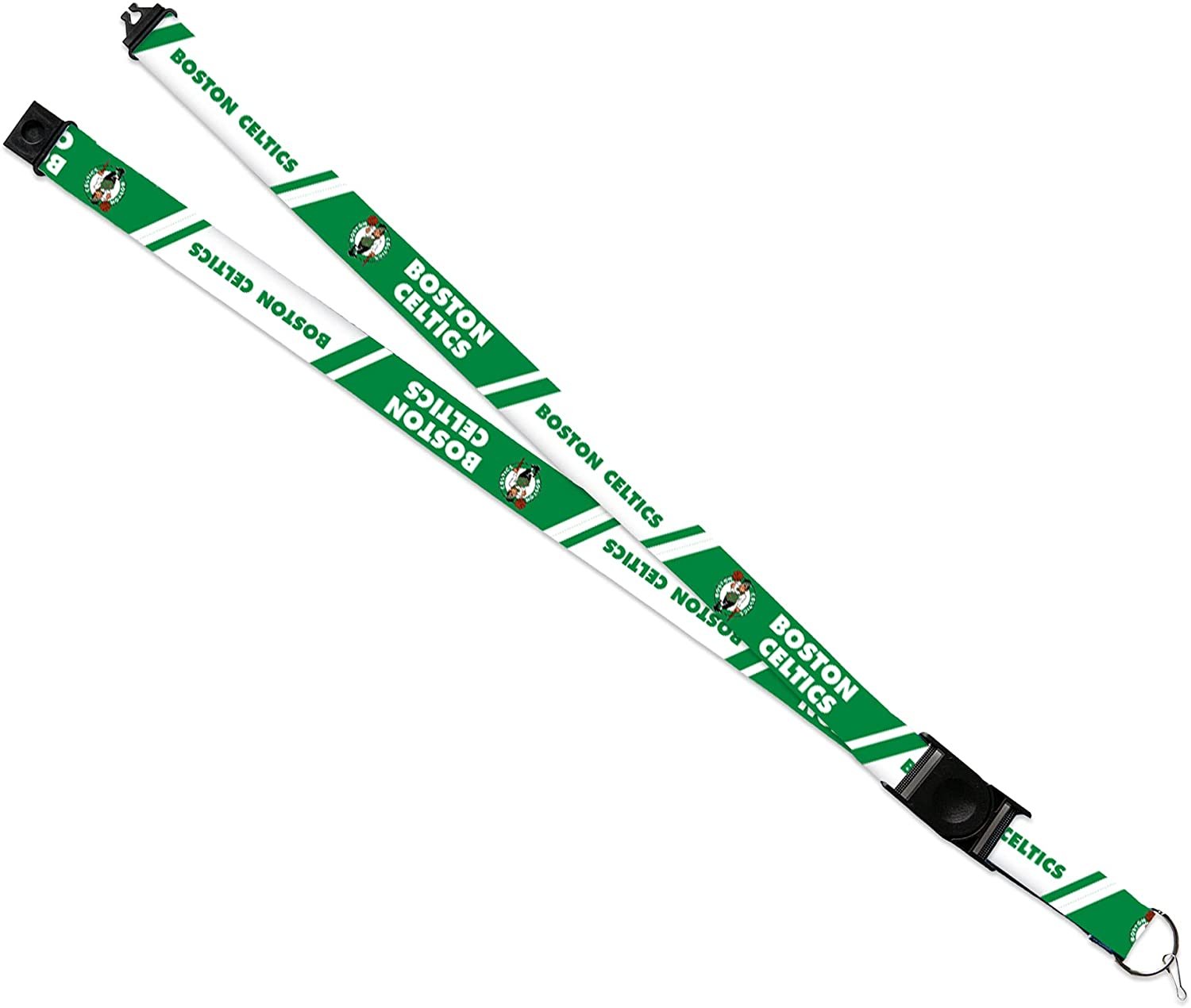 Boston Celtics Premium Lanyard Keychain 18 Inch Button Clip Safety Breakaway