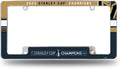 Vegas Golden Knights 2023 Stanley Cup Champions Premium Metal License Plate Frame Tag Cover, All Over Design, 6x12 Inch