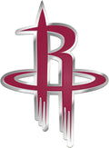 Houston Rockets Embossed Color Auto Emblem Aluminum Metal Raised Decal Sticker Full Adhesive Backing