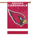 Arizona Cardinals Premium Double Sided Banner Flag, Applique Embroidered, 28x44 Inches