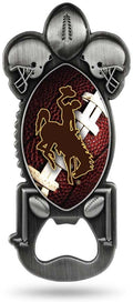University of Wyoming Cowboys Party Starter Bottle Opener, Pewter