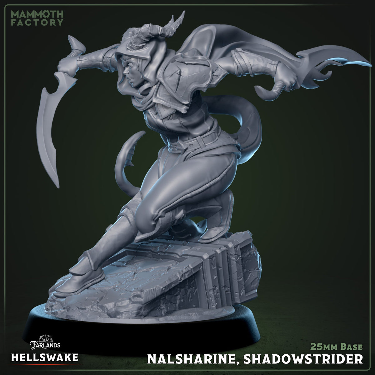 Nalsharine, Shadowstrider (Female Tiefling Assassin)