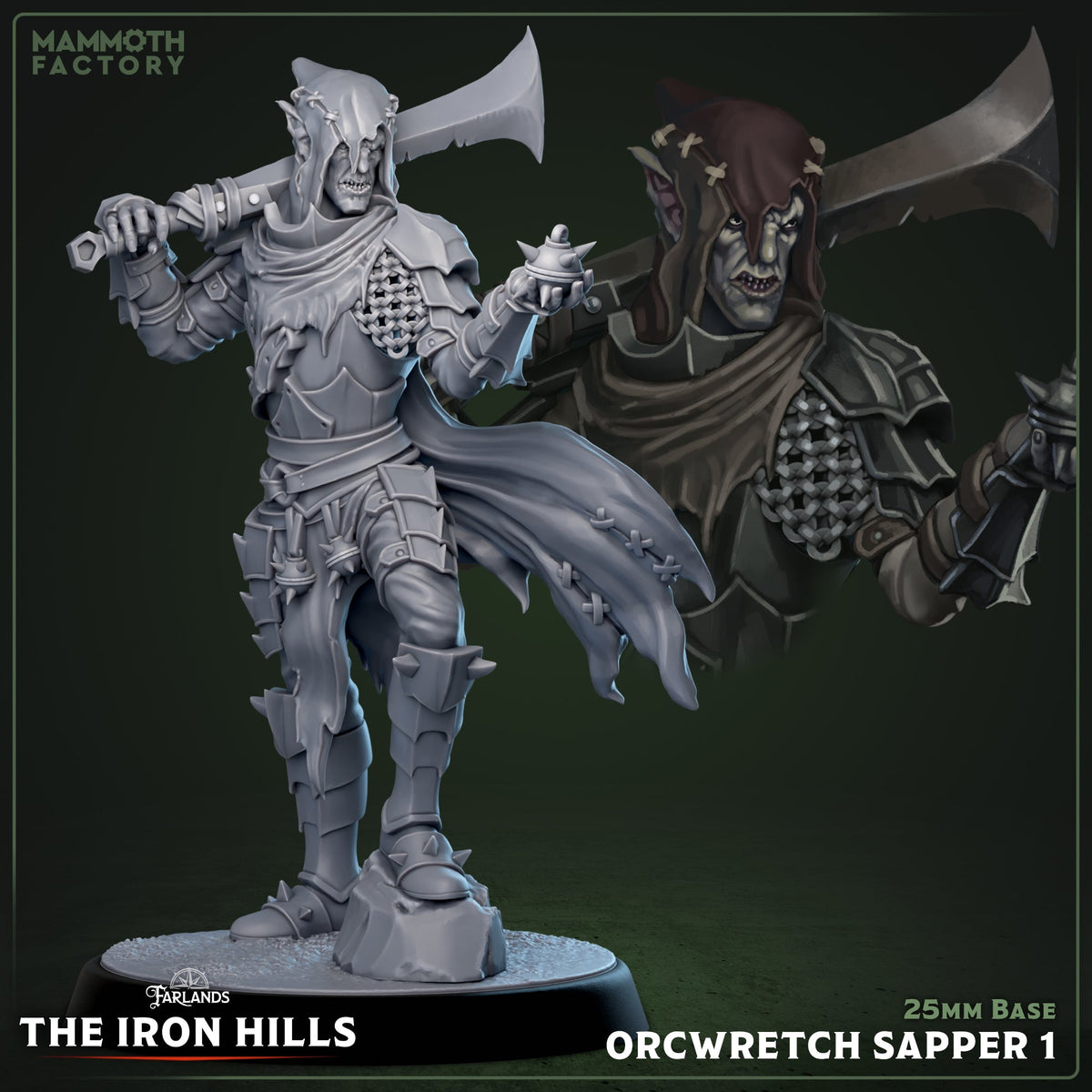 Orcwretch Sapper: Sculpt 1 (Male Orc Demolitionist)