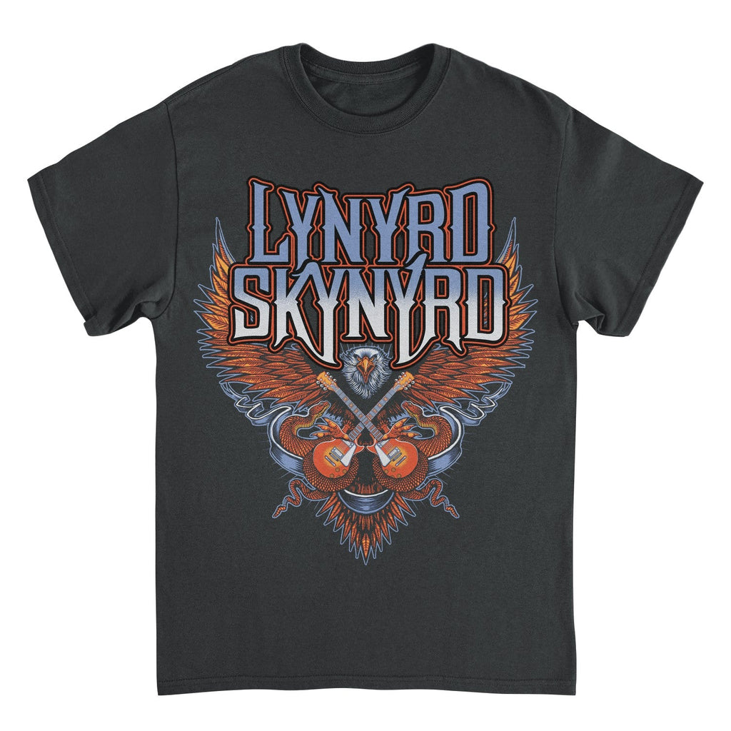 Lynyrd Skynyrd Eagle Guitar Black T-Shirt