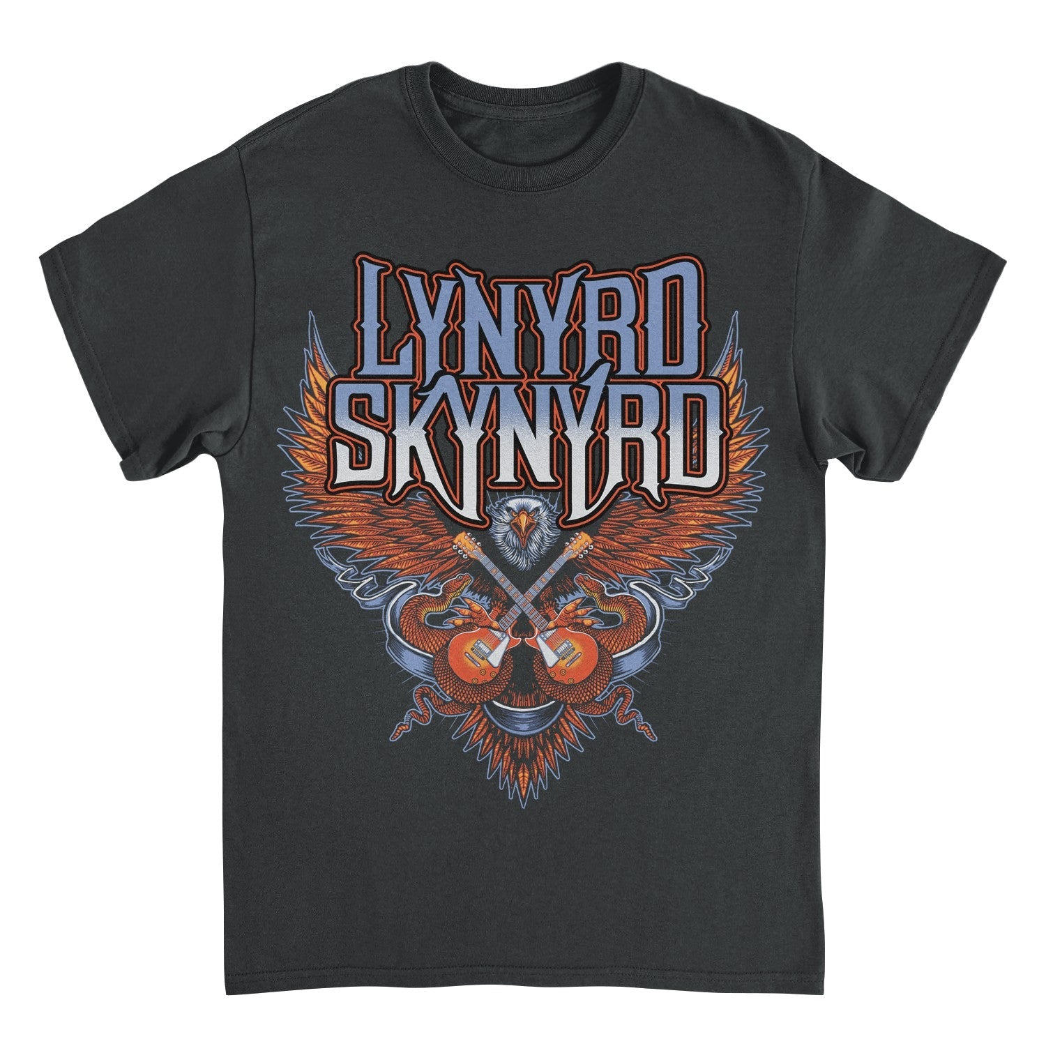 Lynyrd Skynyrd Eagle Guitar Black T-Shirt