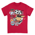 Toffs Retro Soccer Futbol Espana Red T-Shirt